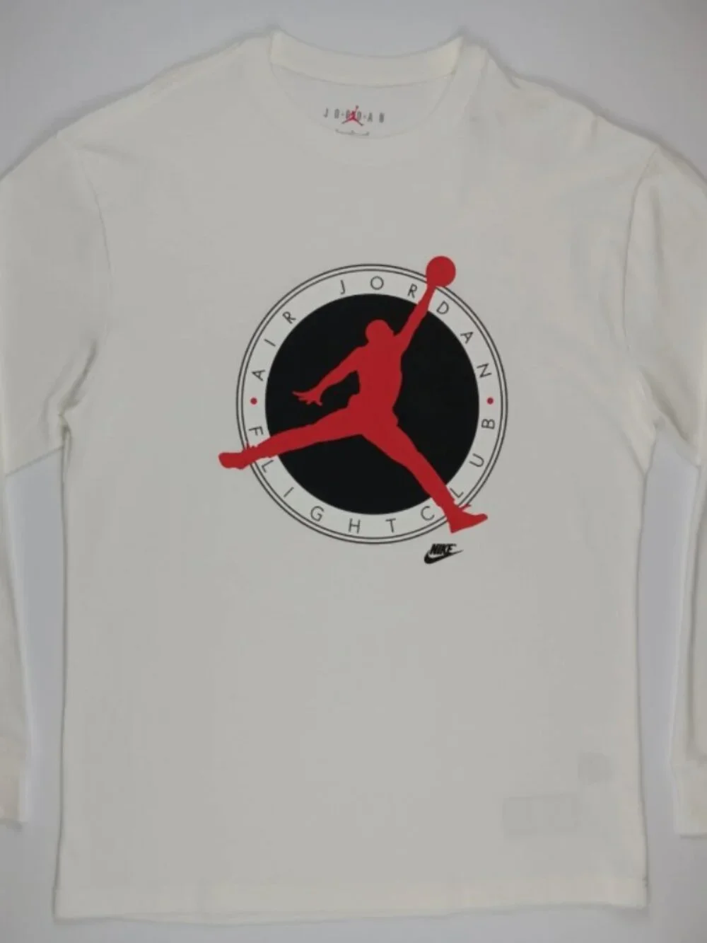 Mens Jordan Flight Club Long Sleeve T-shirt IF3010-100 Size Medium